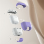 Obal s výklopným stojánkem a karabinou pro AirPods 4 / 5 - tmavě modrý