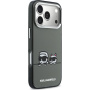 Karl Lagerfeld IML K&CH Heads Logo transparentní kryt s MagSafe pro iPhone 17 Pro Max - šedý