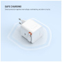 FIXED GaN sada adaptéru s portem USB-C a výsuvného kabelu USB-C - 65W - bílá