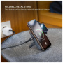 FIXED MagZen 5 bezdrátová MagSafe powerbanka s nabíjením pro Apple Watch, stojánkem a portem USB-C - 5 000 mAh - šedá