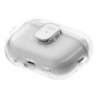 UNIQ Glase Pro Lock transparentní obal se zapínáním a karabinou pro AirPods Pro 3 - čirý