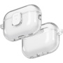 UNIQ Glase Pro Lock transparentní obal se zapínáním a karabinou pro AirPods Pro 3 - čirý
