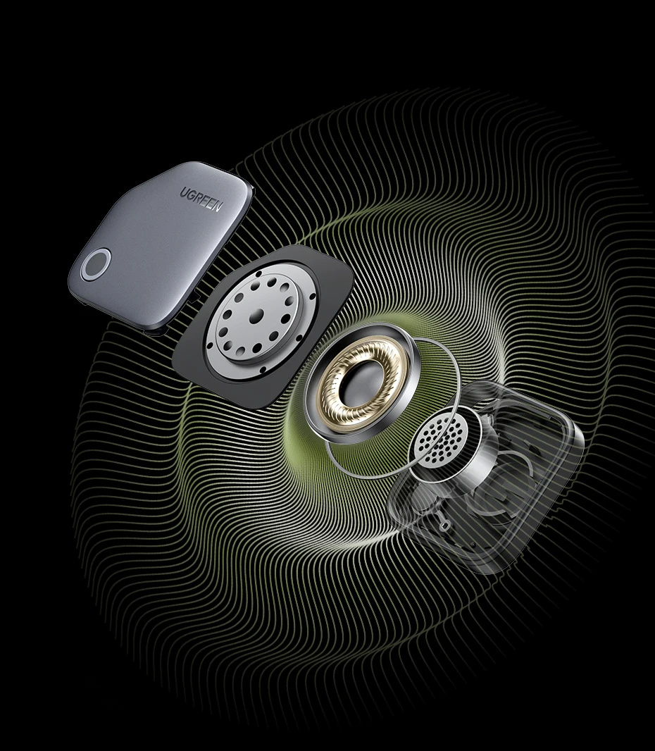 UGREEN CM816 smart lokátor s podporou Find My - tmavě šedý