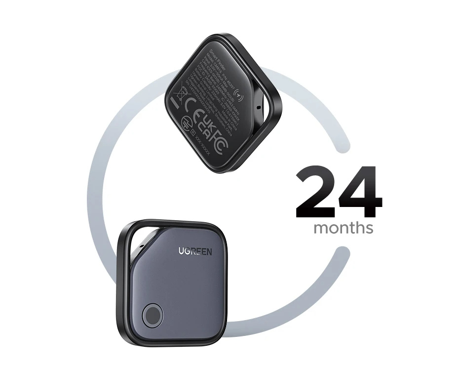UGREEN CM816 smart lokátor s podporou Find My - tmavě šedý