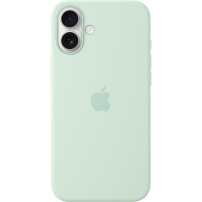 Originální Apple silikonový kryt s MagSafe pro iPhone 16 Plus - akvamarínový