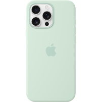 Originální Apple silikonový kryt s MagSafe pro iPhone 16 Pro Max - akvamarínový