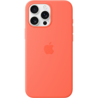 Originální Apple silikonový kryt s MagSafe pro iPhone 16 Pro Max - mandarinkový