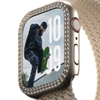 PanzerGlass SAFE pouzdro posázené kamínky pro Apple Watch 42mm (Series 10 / 11) - zlaté
