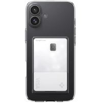Spigen Crystal Slot transparentní kryt s kapsou na karty pro iPhone 16 - čirý