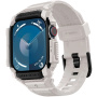 Spigen Rugged Armor Pro super odolné pouzdro s řemínkem pro Apple Watch 42mm (Series 10 / 11) - béžové