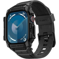 Spigen Rugged Armor Pro super odolné pouzdro s řemínkem pro Apple Watch 42mm (Series 10 / 11) - černé