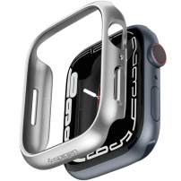 Spigen Thin Fit pouzdro pro Apple Watch 45mm - stříbrné