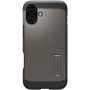 Spigen Tough Armor odolný kryt se stojánkem a MagSafe pro iPhone 16 - tmavě šedý
