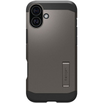 Spigen Tough Armor odolný kryt se stojánkem a MagSafe pro iPhone 16 Plus - tmavě šedý