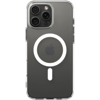 Spigen Ultra Hybrid transparentní kryt s bílým MagSafe pro iPhone 16 Pro Max - čirý