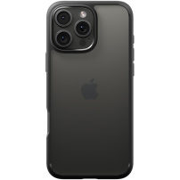 Spigen Ultra Hybrid matný transparentní kryt s barevným rámečkem pro iPhone 16 Pro Max - černý