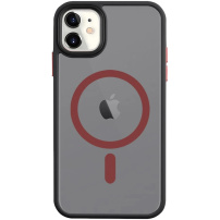 Tactical Hyperstealth 2.0 transparentní kryt s červeným MagSafe pro iPhone 11 - černý