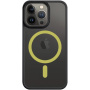Tactical Hyperstealth 2.0 transparentní kryt se žlutým MagSafe pro iPhone 13 Pro - černý