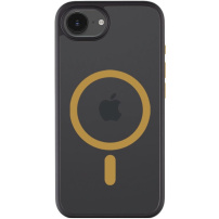 Tactical Hyperstealth 2.0 transparentní kryt se žlutým MagSafe pro iPhone 16e / 17e - černý