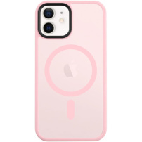 Tactical Hyperstealth transparentní kryt s MagSafe pro iPhone 12 / 12 Pro - růžový