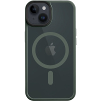 Tactical Hyperstealth transparentní kryt s MagSafe pro iPhone 14 - olivový