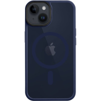 Tactical Hyperstealth transparentní kryt s MagSafe pro iPhone 14 - tmavě modrý