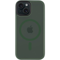 Tactical Hyperstealth transparentní kryt s MagSafe pro iPhone 15 - olivový