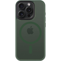 Tactical Hyperstealth transparentní kryt s MagSafe pro iPhone 15 Pro - olivový