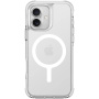 UNIQ Combat Luminous MagClick kryt s rámečkem svítícím ve tmě a MagSafe pro iPhone 16 Plus - čirý