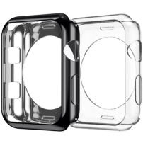 DUX DUCIS 2v1 sada ochranných pouzder pro Apple Watch 38mm - černočirá