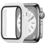 ENKAY matné pouzdro s tvrzeným sklem pro Apple Watch 41mm - bílé
