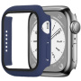 ENKAY matné pouzdro s tvrzeným sklem pro Apple Watch 41mm - tmavě modré