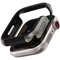 UNIQ Valencia kovové pouzdro pro Apple Watch 46mm - titanové