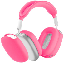 4v1 silikonový obal pro AirPods Max 1 / 2 - růžový svítící ve tmě