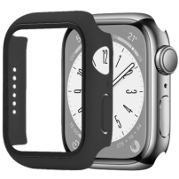 ENKAY matné pouzdro s tvrzeným sklem pro Apple Watch 41mm - černé