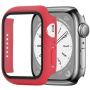 ENKAY matné pouzdro s tvrzeným sklem pro Apple Watch 41mm - červené