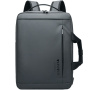 WEPOWER W-1331 2v1 batoh a brašna s externím USB portem pro iPad / MacBook do 16" - šedý