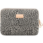 Brašna s leopardím vzorem pro iPad do 13" / MacBook do 14" - hnědá
