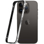 Ochranný rámeček pro iPhone 14 Pro / 15 - černostříbrný
