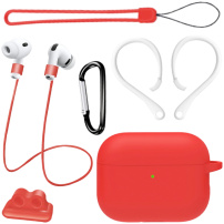 Praktická sada 6v1 pro AirPods Pro 3 - červená