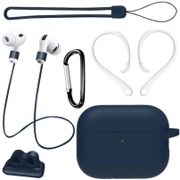 Praktická sada 6v1 pro AirPods Pro 3 - tmavě modrá