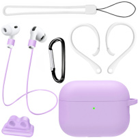 Praktická sada 6v1 pro AirPods Pro 3 - fialová