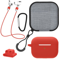 Praktická sada 5v1 pro AirPods Pro 2 - červená