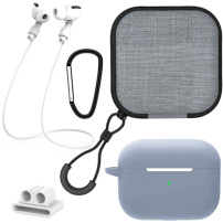 Praktická sada 5v1 pro AirPods Pro 2 - modrošedá