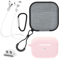 Praktická sada 5v1 pro AirPods Pro 2 - růžová