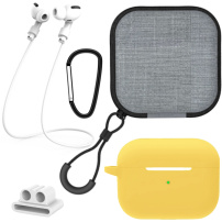 Praktická sada 5v1 pro AirPods Pro 2 - žlutá