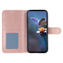 Flipové pouzdro se vzorem krajky pro iPhone 17 Pro / 18 Pro - růžové
