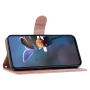 Flipové pouzdro se vzorem krajky pro iPhone 17 Pro / 18 Pro - růžové