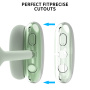 AhaStyle transparentní kryty sluchátek pro AirPods Max 1 / 2 - zelené