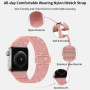 Třpytivý nylonový řemínek s posuvnou přezkou pro Apple Watch 42mm / 41mm / 40mm / 38mm - černý